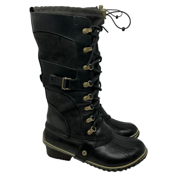 Sorel Conquest Carly II Black Boots - Picture 1 of 11